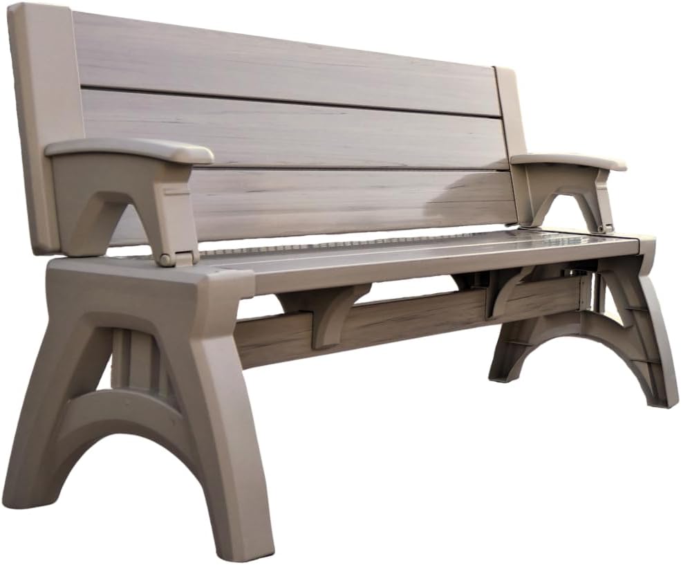 2-in-1 Outdoor Convertible Bench Table