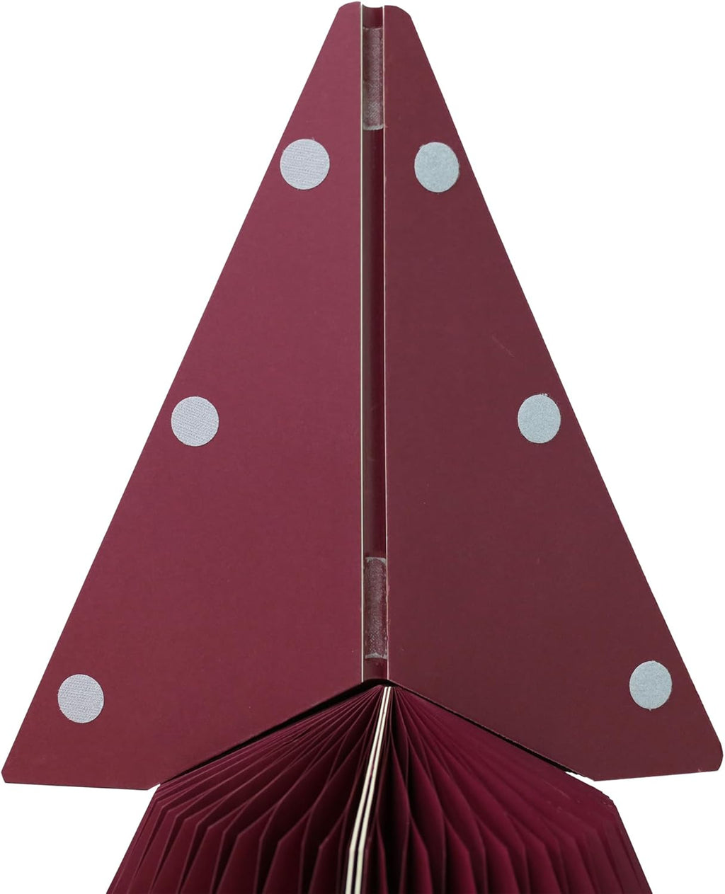70" Burgundy Paper Christmas Tree