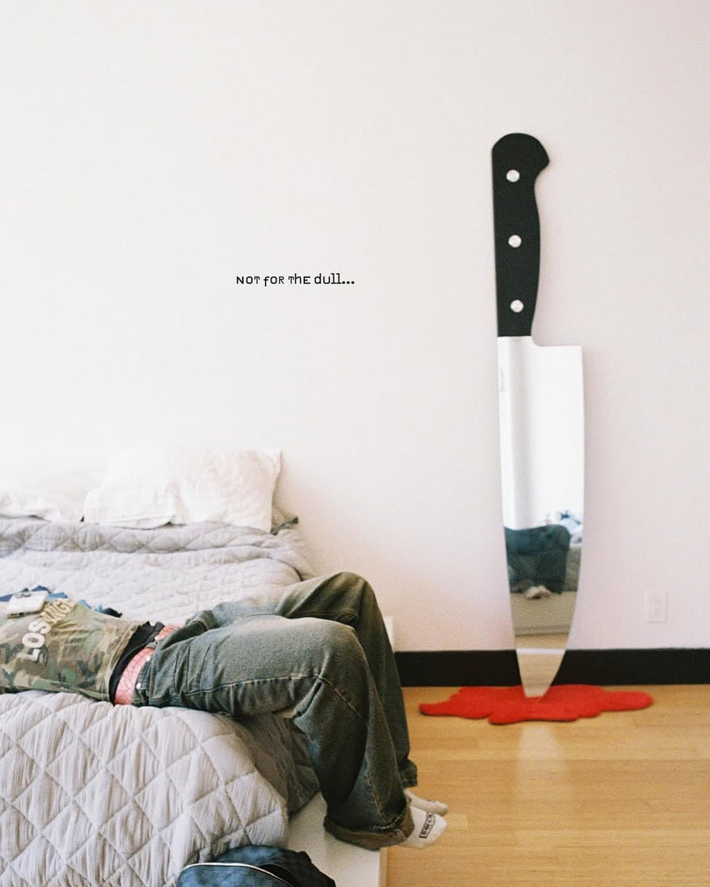 Atelier Edge Wall Mirror with Floor Rug