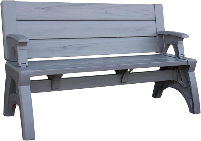 2-in-1 Outdoor Convertible Bench Table
