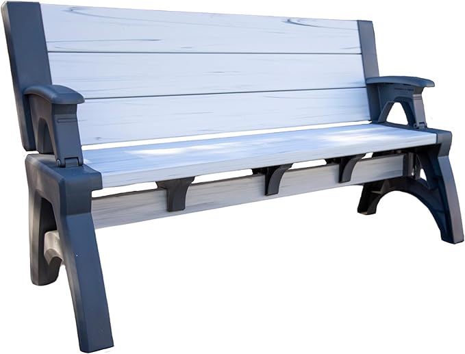 2-in-1 Outdoor Convertible Bench Table