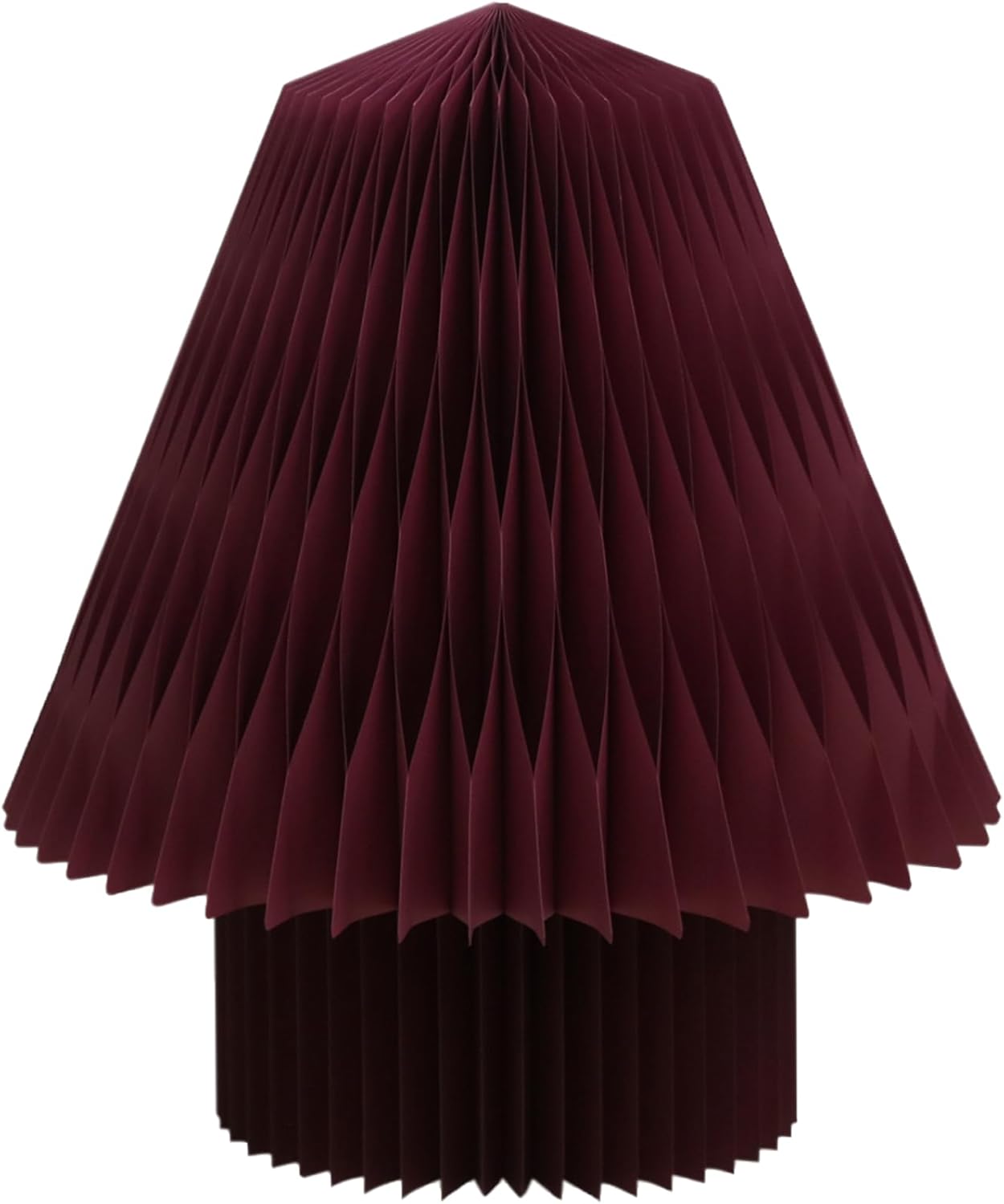 70" Burgundy Paper Christmas Tree