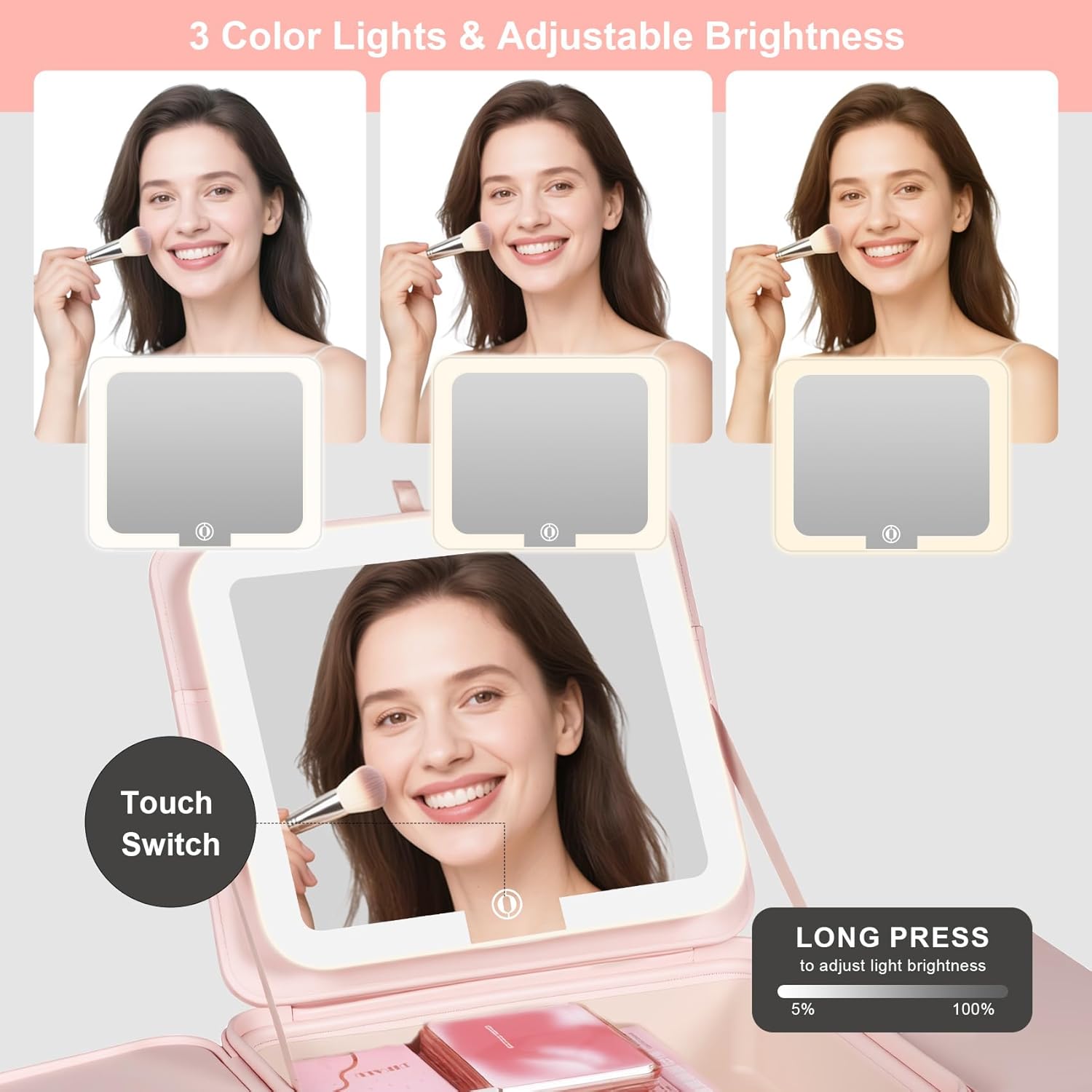 GlowMuse Portable Makeup Case