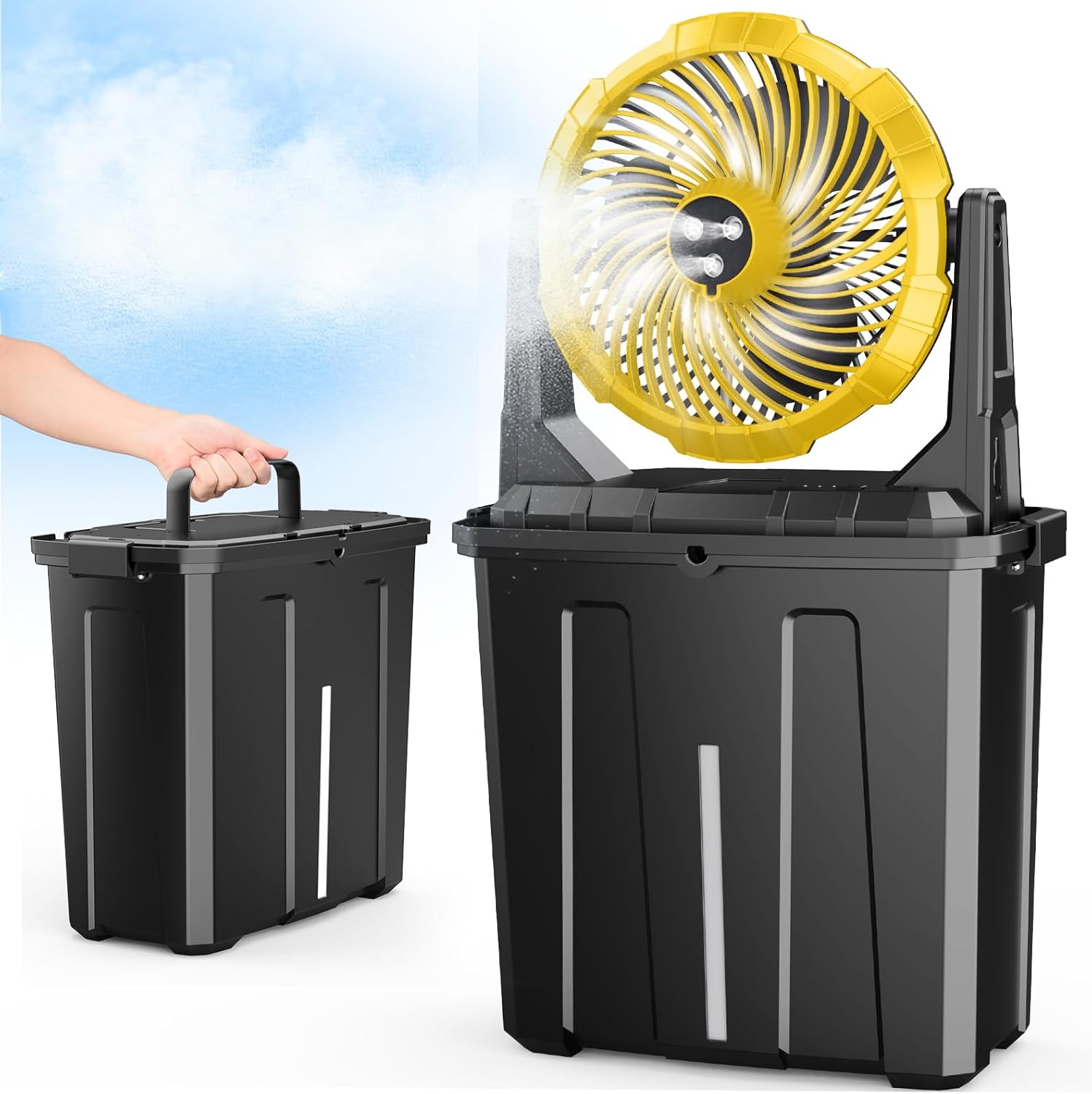 MistBreeze Portable Cooling Fan