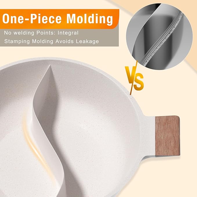 DualFlavor Divided Hot Pot & Shabu Shabu Cooker