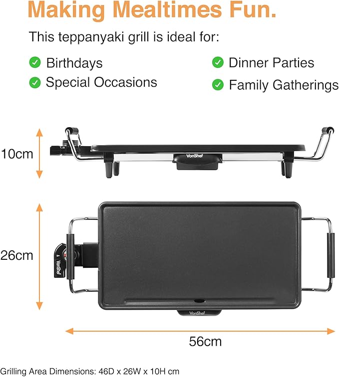 VonShef Table Grill