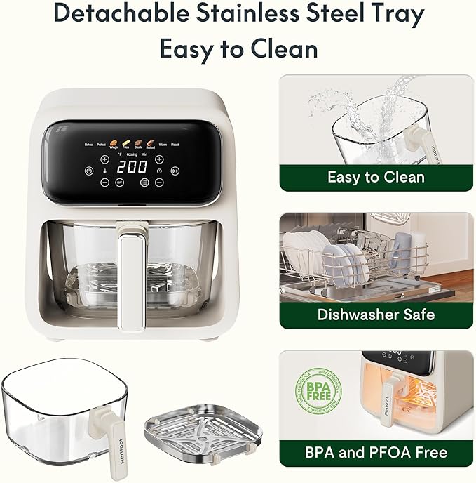 CrystalAir Glass Air Fryer