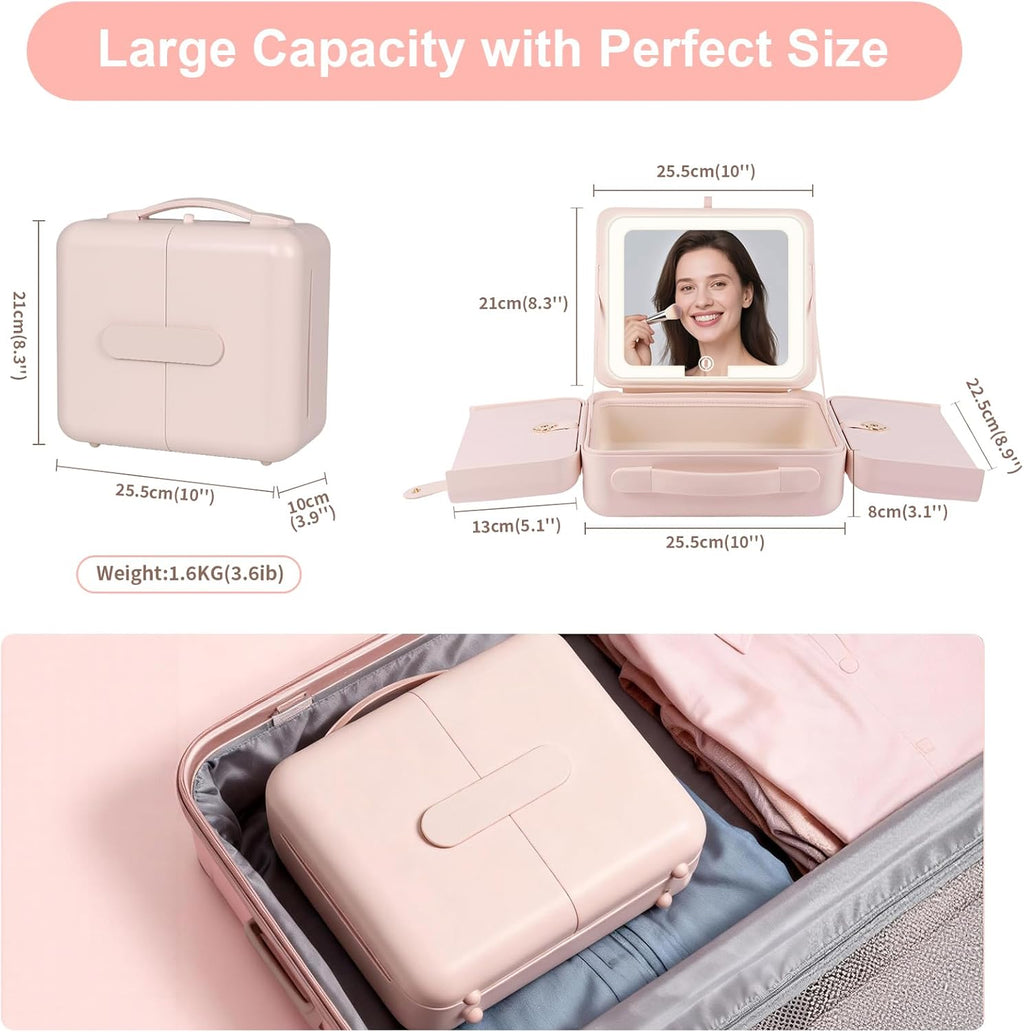 GlowMuse Portable Makeup Case