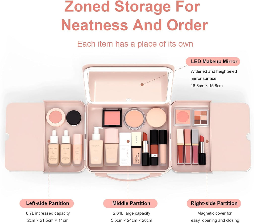 GlowMuse Portable Makeup Case