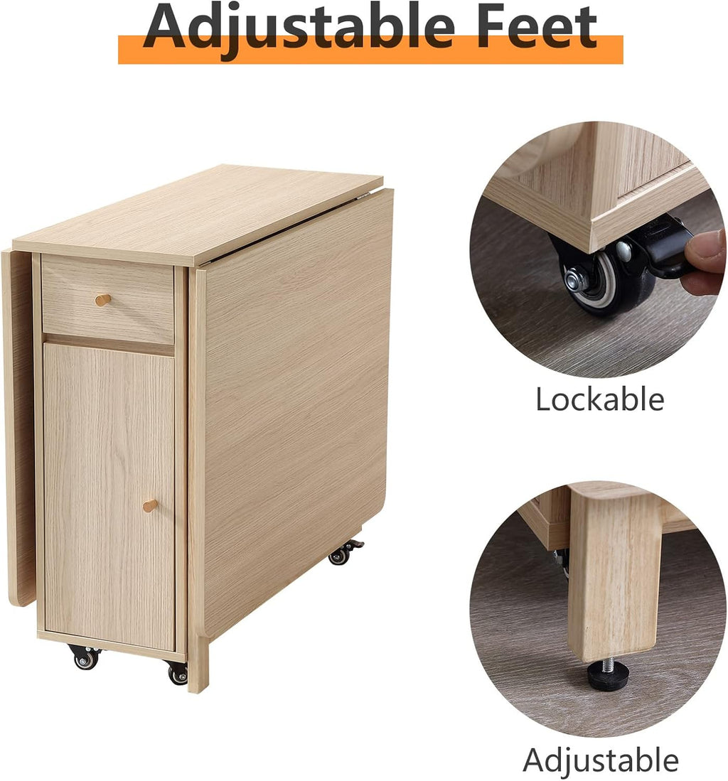 FlexiLeaf Farmhouse Dining Table