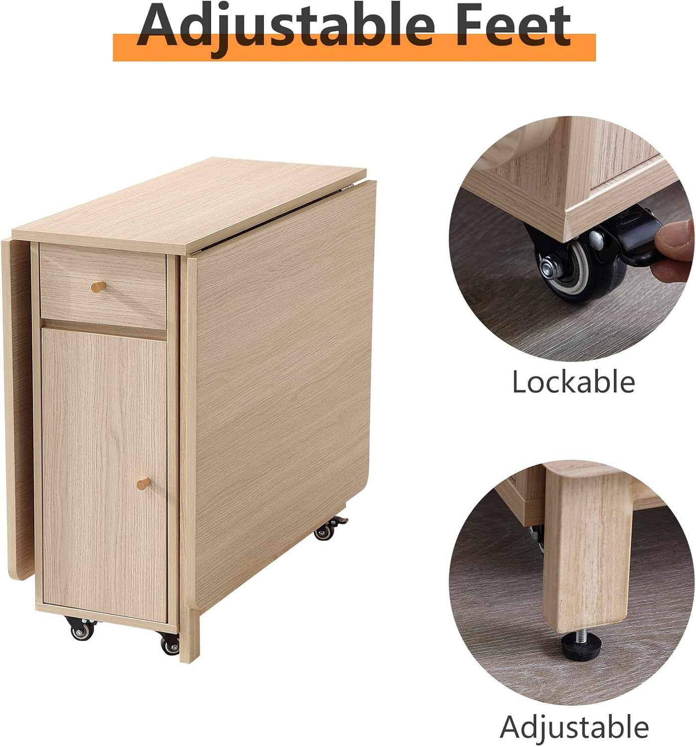 FlexiLeaf Farmhouse Dining Table