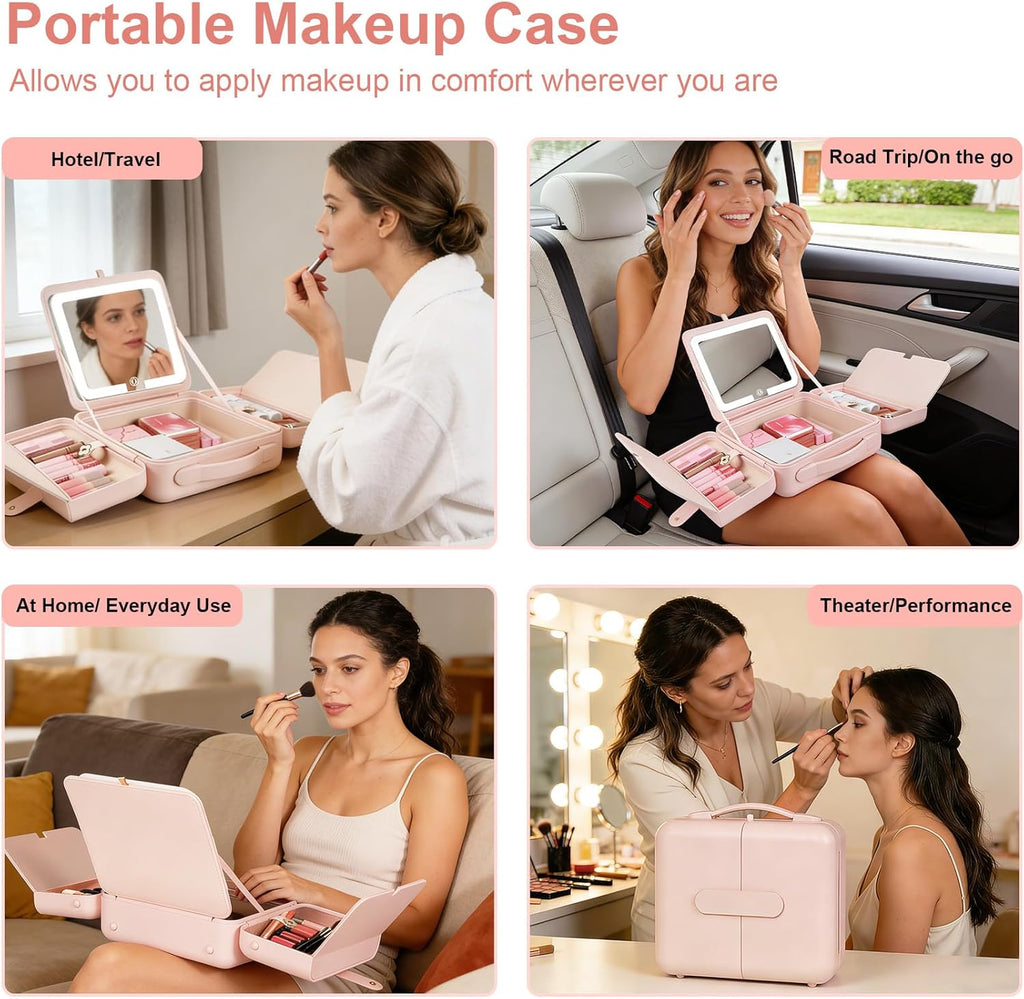GlowMuse Portable Makeup Case