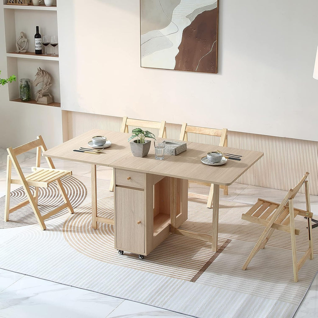 FlexiLeaf Farmhouse Dining Table