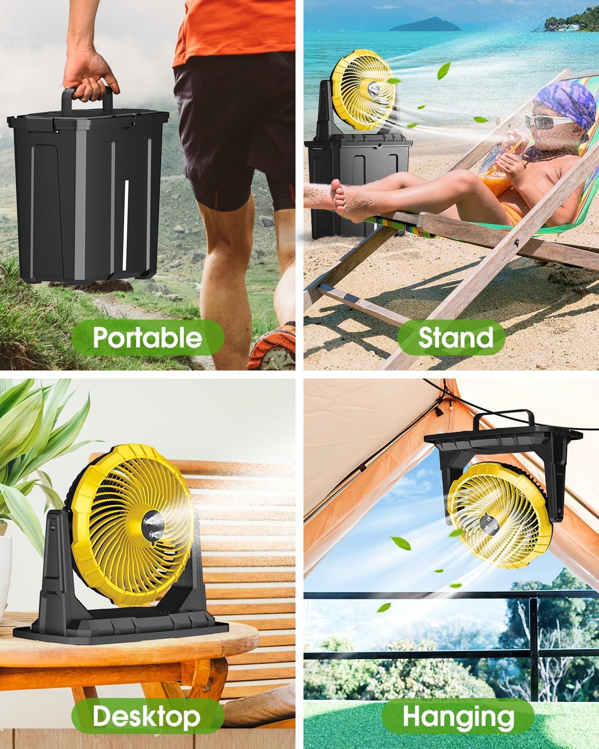 MistBreeze Portable Cooling Fan