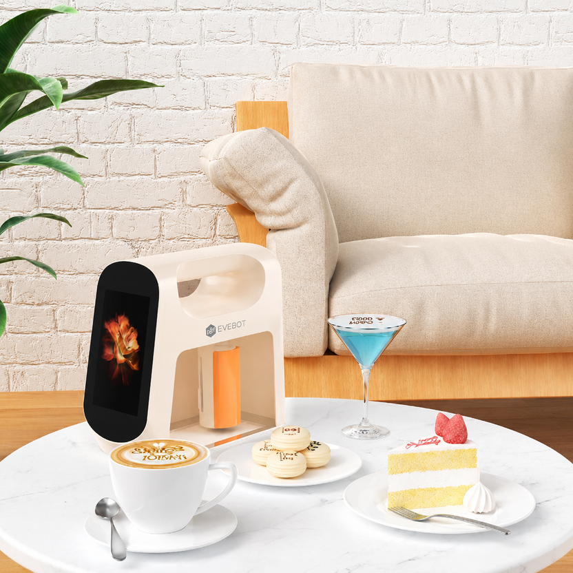 Evebot Smart Handheld Printer for Coffee, Bread & Desserts