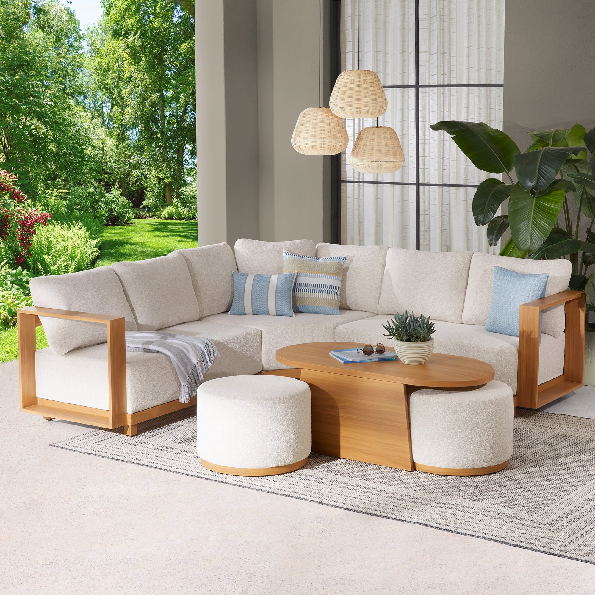 TerraLuxe Patio Sectional Set