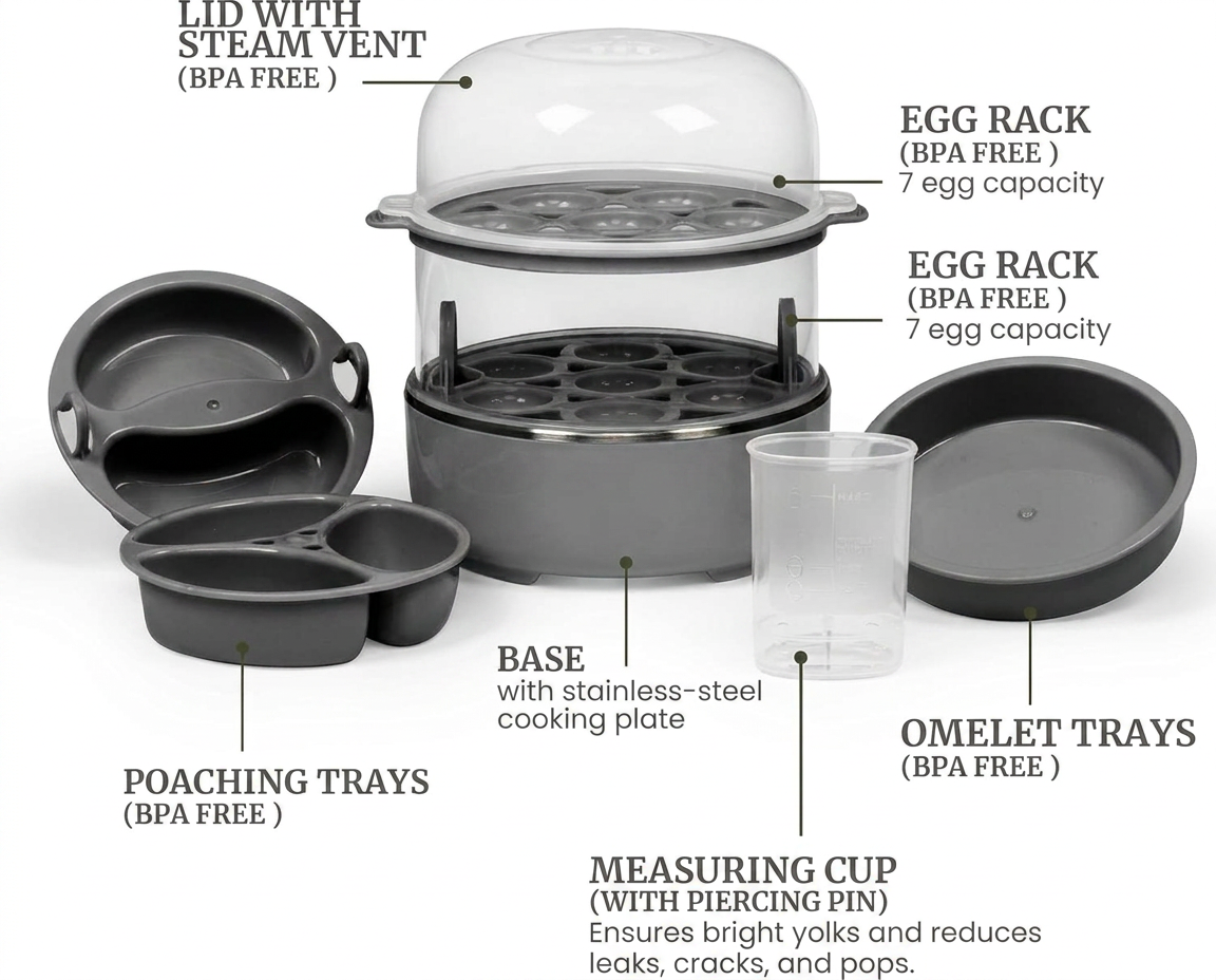 14-Egg Electric Cooker